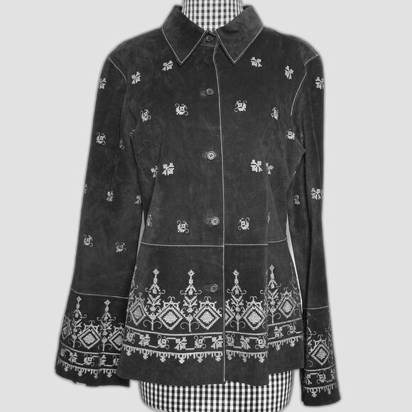 ISO Margaret Godfrey Embroidered Coat Size 6 or 8 - Picture 1 of 2